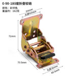 180-degree folding hinge (colored zinc)
